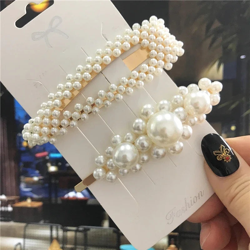 Pearl Hair Clips Set