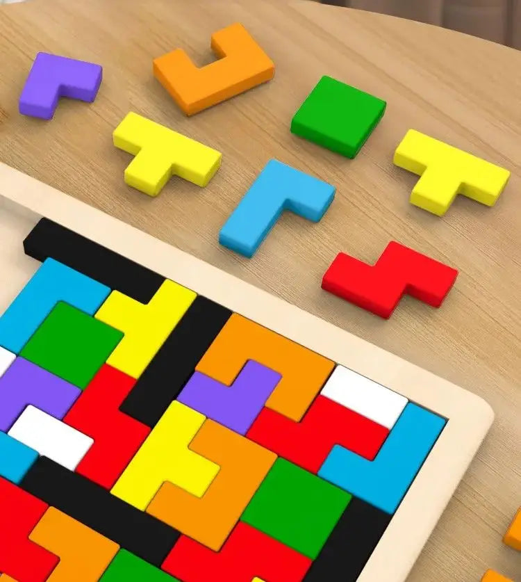 Colourful Wooden Tangram Puzzle