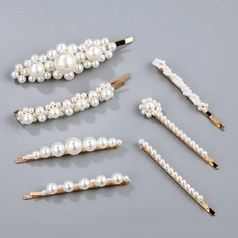 Pearl Hair Clips Set