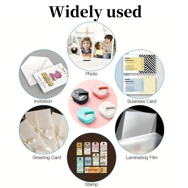 1Pcs R4 Corner Rounder Punch, Portable Paper Card Corner Cutter for DIY Photo Scrapbook Office Craft