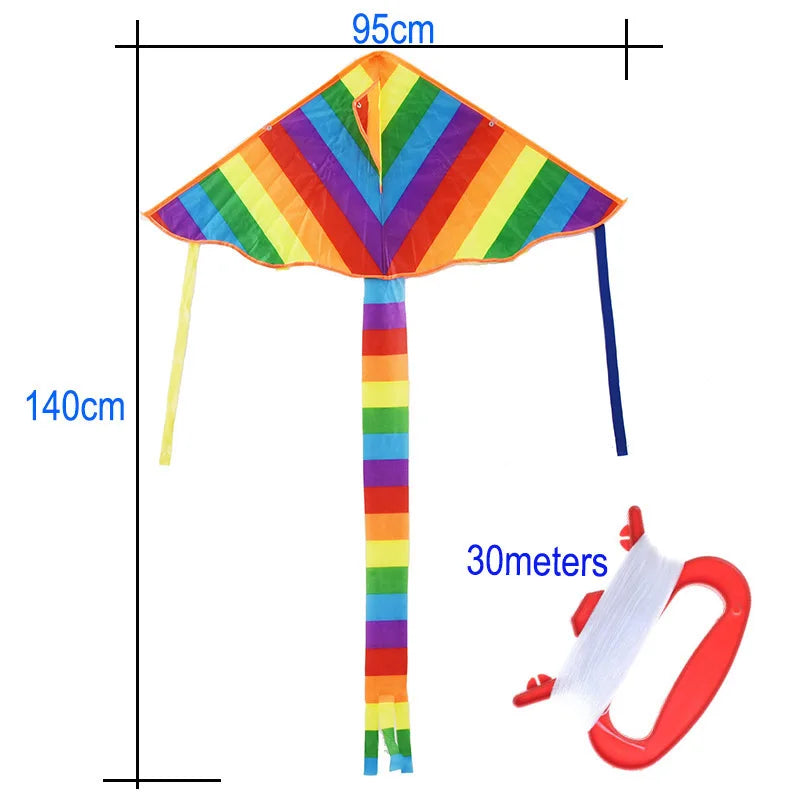 Rainbow Kite with 30m Line
