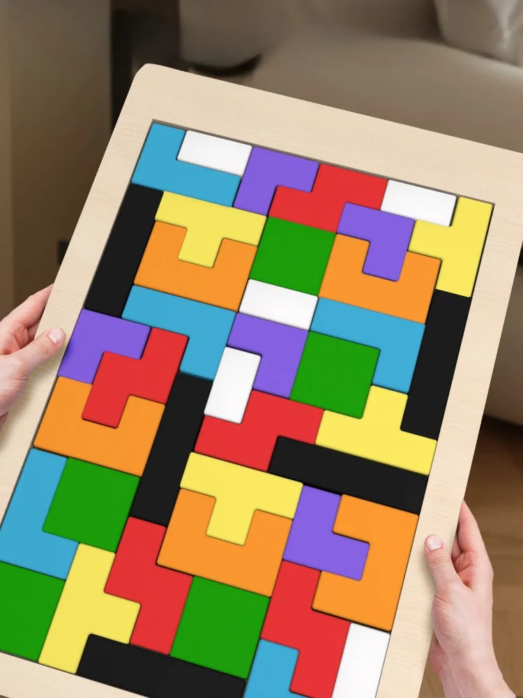 Colourful Wooden Tangram Puzzle