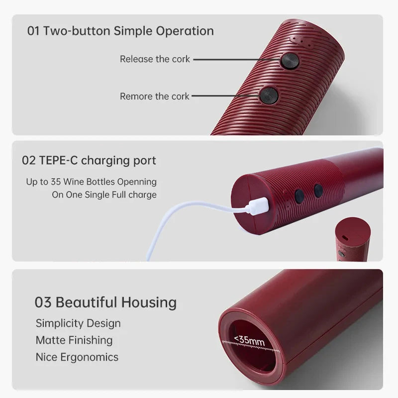Electric Wine Opener – Rechargeable