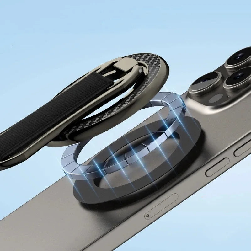 Magnetic Ring Phone Stand Foldable Desk Buckle Holder Portable Rotatable Mobile Phone Bracket for iphone 15 14 13
