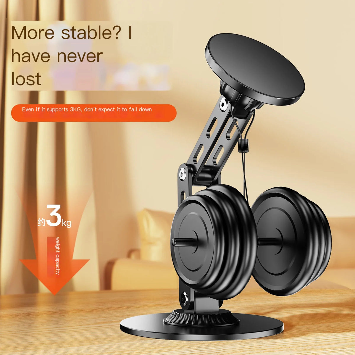 1080 Rotate Aluminium Alloy Foldable Magnetic Desktop Phone Stand Desk Lazy Holder For Magsafe iPhone 17 16 15 14 13 12 Pro Max