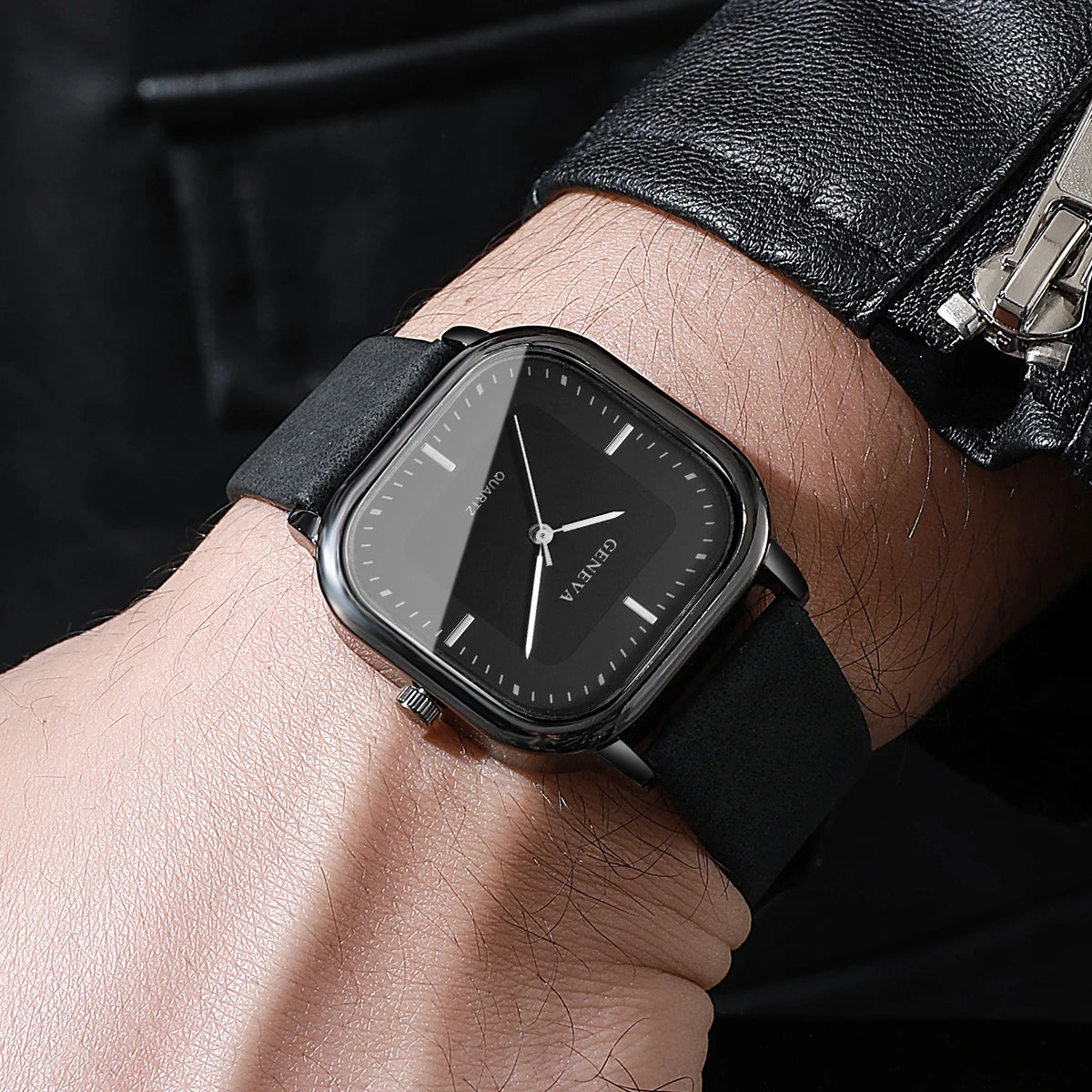 Minimalist Square-Dial Watch