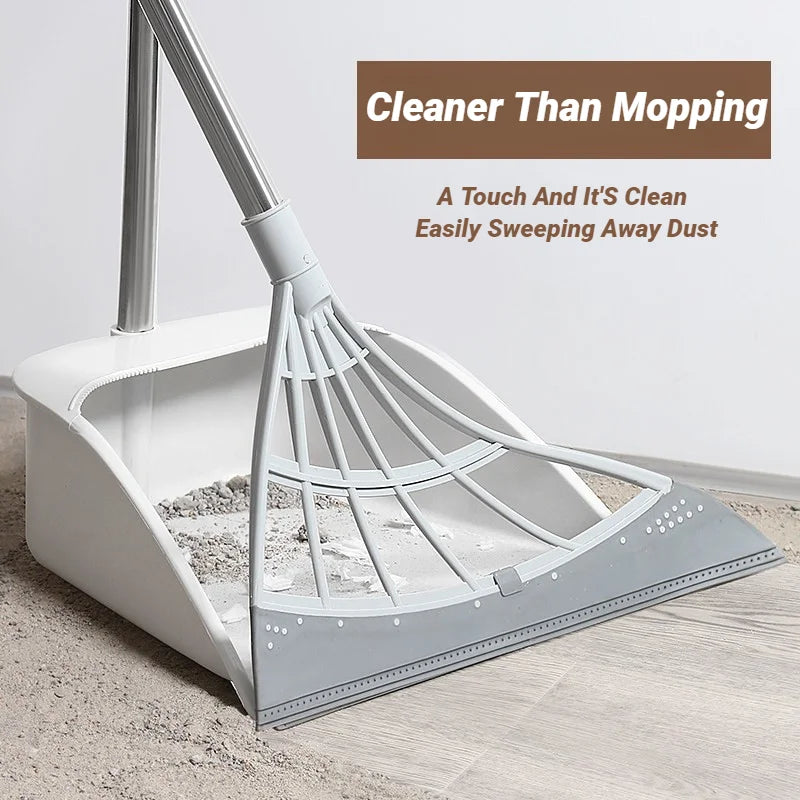 Silicone Magic Broom Mop Household Floor Cleaning Squeegee Wiper Bathroom Toilet Water Sweeper High Place Glass Scraper Tool