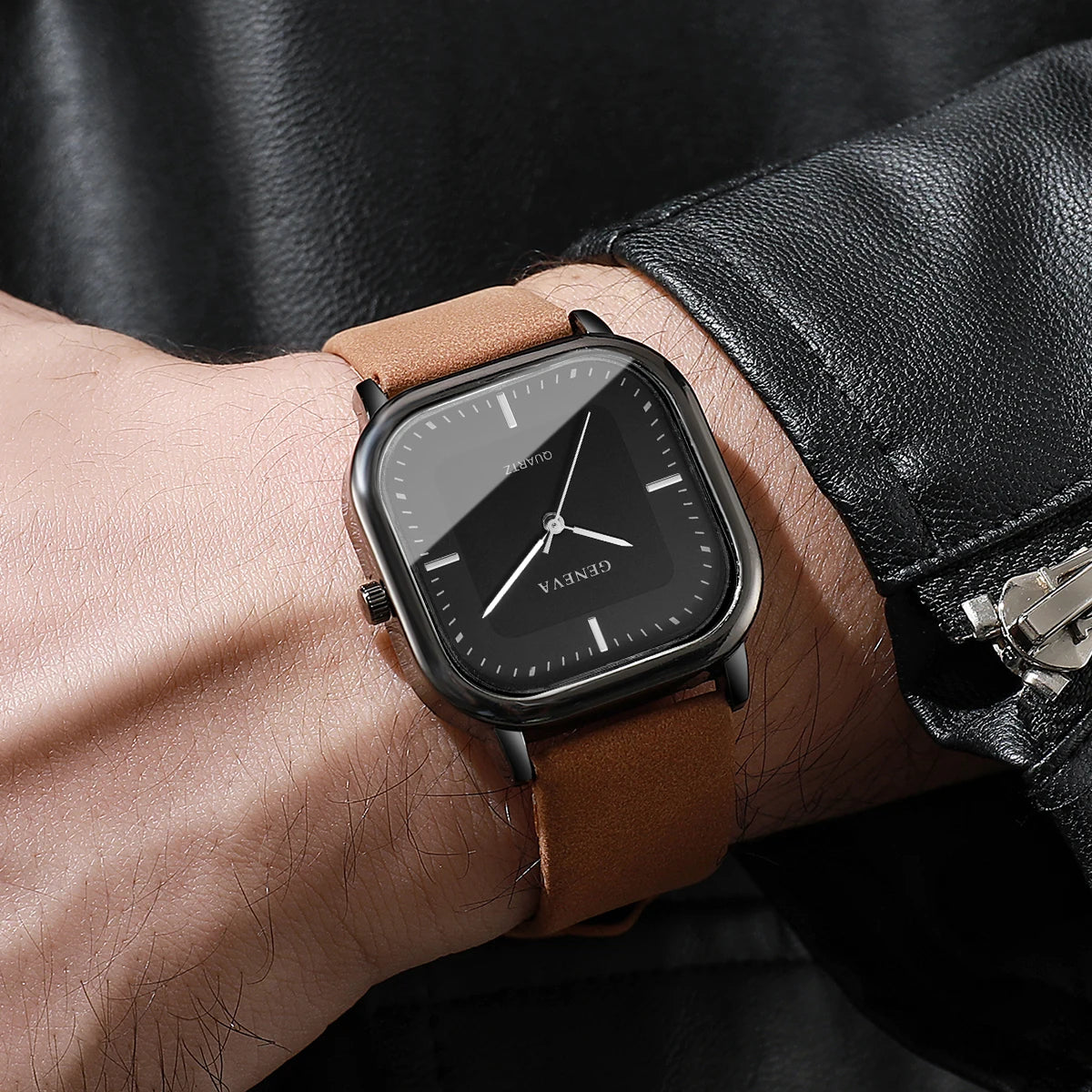 Minimalist Square-Dial Watch