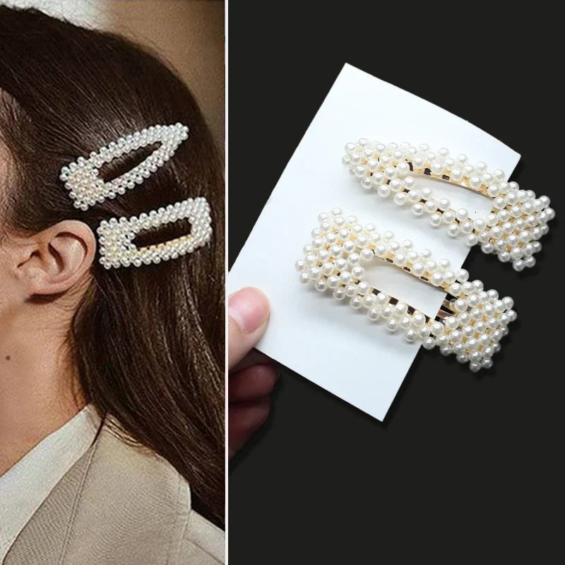 Pearl Hair Clips Set