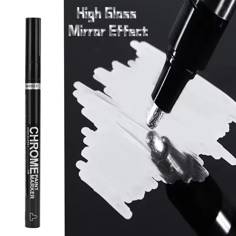 1/3/5/12pcs Chrome Mirror Marker Pen Set Waterproof Ink DIY Reflective Paint Pen Gold Silver Marker Model Painting Art Marker