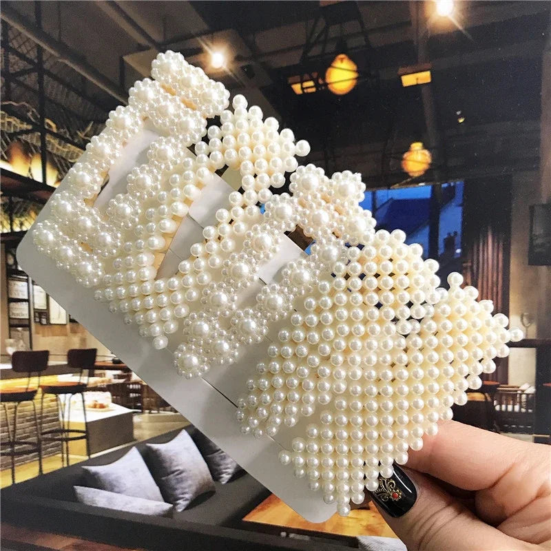 Pearl Hair Clips Set
