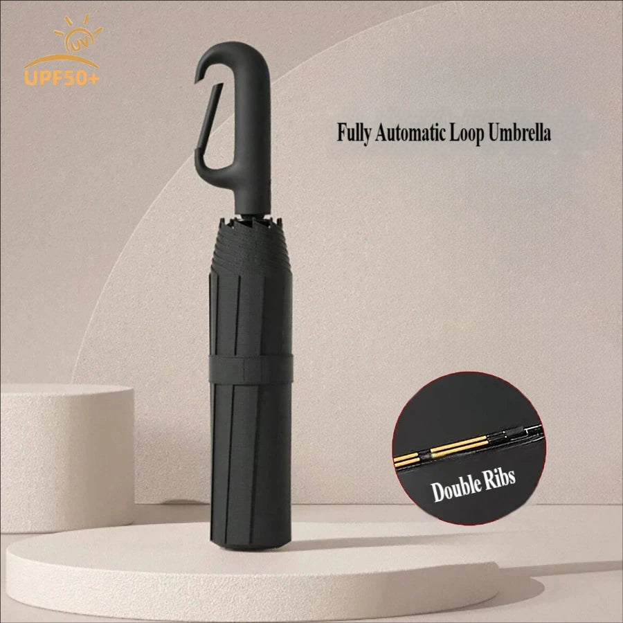 Automatic Folding Umbrella – Sun & Rain