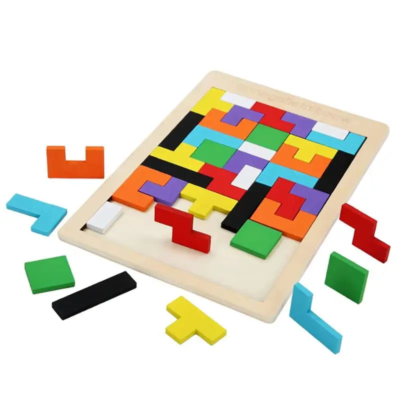 Colourful Wooden Tangram Puzzle
