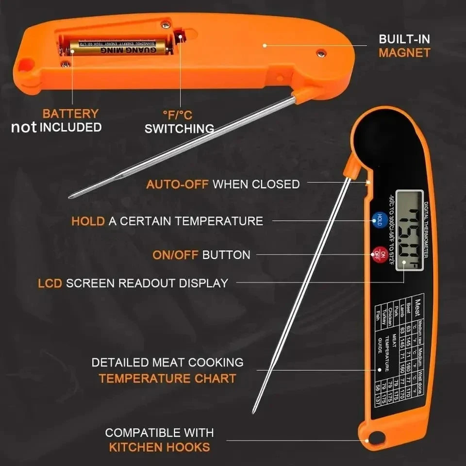 Instant-Read Digital Food Thermometer